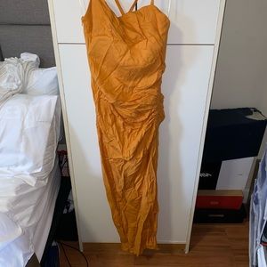 Zara long dress open split leg